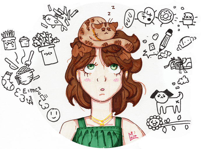 About Maia - young doodle artist from UK